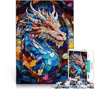 Puzzle da 1000 pezzi per adolescenti Drago d'oro per il giocattolo di sfida del gioco educativo Gioco educativo per compleanno e Natale 52x38cm