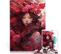 Puzzle da 1000 pezzi per adolescenti Drago Geisha per il giocattolo di sfida del gioco educativo Giocattoli per la decorazione della casa 52x38cm