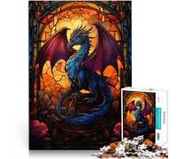 Puzzle da 1000 pezzi per adolescenti Drago in un bicchiere Giochi educativi Decorazione della casa perché è ideale come regalo per tutta la famiglia 52x38cm