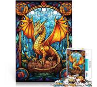 Puzzle da 1000 pezzi per adolescenti Drago in un bicchiere Riduzione dello stress interessante è ideale come regalo per tutta la famiglia 75x50cm