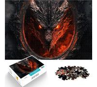 Puzzle da 1000 pezzi per adolescenti Drago in uno specchio Giochi educativi Decorazione della casa perché è ideale come regalo per tutta la famiglia 38x26cm