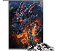 Puzzle da 1000 pezzi per adolescenti, drago nero cinese, giocattoli, giochi educativi, antistress, decorazioni per la casa uniche e regali (dimensioni 26x38cm)