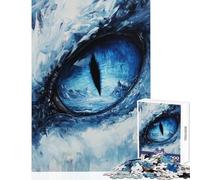 Puzzle da 1000 pezzi per adolescenti Drago Occhio del Nord Giocattolo Decorazione da parete Regali di Babbo Natale segreto Gioco impossibile Decompressione intellettuale Dimensioni 50x75cm