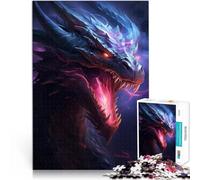 Puzzle da 1000 pezzi per adolescenti Drago pericoloso per il giocattolo di sfida del gioco educativo Regalo di compleanno, regali, arte murale 38x26cm
