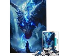 Puzzle da 1000 pezzi per adolescenti drago potere femminile stimola la mente decorazione murale per la casa giocattolo adatto a persone dai 14 anni in su (38x52cm)