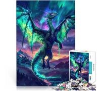 Puzzle da 1000 pezzi per adolescenti Drago Serafino Aurora Fatto di cartone per 14+ con pezzi completamente interconnessi di forma casuale Giocattoli da regalo misurare：38x52cm