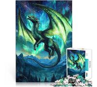 Puzzle da 1000 pezzi per adolescenti Drago Serafino Aurora giochi divertenti per famiglie con pezzi completamente interconnessi di forma casuale 38x26cm