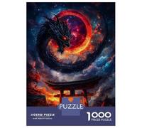 Puzzle Da 1000 Pezzi Per Adolescenti Dragon And Torii Gate Puzzle Per Adulti Fai Da Te Giocattoli Sfida Difficile Regali Per Amici E Familiari 52x38cm/1000pcs