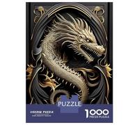 Puzzle Da 1000 Pezzi Per Adolescenti Dragon Lord Art Deco Puzzle Per Adolescenti Giochi Rilassanti Corsa Di Velocità Manuale Aiuta Ad Allenare Il Cervello 52x38cm/1000pcs
