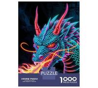 Puzzle Da 1000 Pezzi Per Adolescenti Dragon Neon Puzzle Per Adulti Giocattolo Decorazione Da Parete Analisi E Logica Aiutano L'esercizio Del Cervello 38x26cm/1000pcs