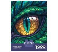 Puzzle Da 1000 Pezzi Per Adolescenti Dragons Gaze Stained Glass Puzzle Per Adolescenti Giochi Per Famiglie Sfida Difficile Regali Di Compleanno E Unici 38x26cm/1000pcs