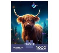 Puzzle Da 1000 Pezzi Per Adolescenti Dreamy Highland Cow Puzzle Per Adulti Gioco Per Famiglie Decorazione Perfetta Attività Divertenti A Casa 38x26cm/1000pcs