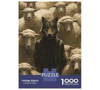 Puzzle Da 1000 Pezzi Per Adolescenti Dressed Wolf Sheep Leader Puzzle Per Adulti Giocattoli Antistress Analisi E Logica Regalo Di Compleanno, Regali, 38x26cm/1000pcs