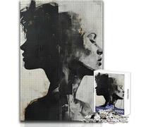 Puzzle da 1000 pezzi per adolescenti, Duality Faces Art, bellissimo gioco di design, regalo di compleanno, opera d'arte, dimensioni 38x52cm