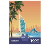 Puzzle Da 1000 Pezzi Per Adolescenti Dubai Travel Puzzle Per Adolescenti Giocattoli Fai Da Te Corsa Di Velocità Manuale Regali Unici Per Compleanno E Natale 38x26cm/1000pcs