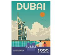 Puzzle Da 1000 Pezzi Per Adolescenti Dubai Travel Puzzle Per Adulti Gioco Rompicapo Modello Di Assemblaggio Regali Per Amici E Familiari 70x50cm/1000pcs