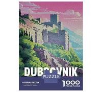 Puzzle Da 1000 Pezzi Per Adolescenti Dubrovnik, Croatia Mosaic Travel Puzzle Per Adulti Giochi Rilassanti Corsa Di Velocità Manuale Regali Di Natale E Compleanno 52x38cm/1000pcs