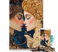 Puzzle da 1000 pezzi per adolescenti Due Amanti Amore Eterno Intagli Precisi Gioco di Allenamento della Concentrazione Divertente Gioco per Momenti Tranquilli Regalo di Natale Divertente (38x26cm)