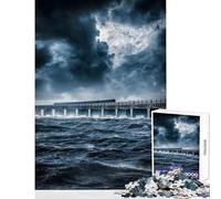 Puzzle da 1000 pezzi per adolescenti Dundee Tay Rail Bridge Giocattoli antistress Opera d'arte Regalo Gioco rompicapo con poster abbinato e foglio di quiz Dimensioni 50x75cm