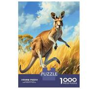 Puzzle Da 1000 Pezzi Per Adolescenti Dynamic Kangaroo Puzzle Per Adulti Giocattoli Fai Da Te Modello Da Assemblare Per Compleanno, Natale 38x26cm/1000pcs