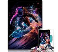 Puzzle da 1000 pezzi per adolescenti e adulti, astronauti nello spazio, attività divertenti per la famiglia a casa, regalo di compleanno, regali di viaggio 38x26cm