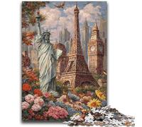 Puzzle da 1000 pezzi per adolescenti e adulti, attrazioni mondiali per bambini dai 14 anni in su, interessanti regali per ridurre lo stress per amici e familiari, 50x75cm