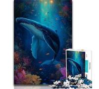 Puzzle da 1000 pezzi per adolescenti e adulti balena spirituale puzzle da 1000 pezzi gioco stimolante giocattoli decorazione da parete regali unici per compleanno e Natale 75x50cm