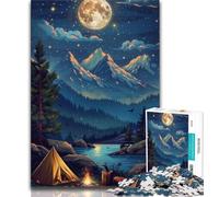 Puzzle da 1000 pezzi per adolescenti e adulti campeggio nella natura selvaggia puzzle per adulti ideali come regalo per tutta la famiglia dai 14 anni in su 75x50cm