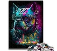 Puzzle da 1000 pezzi per adolescenti e adulti, cane meccanico colorato per età 14+, gioco intellettuale, regali di compleanno per Natale, 50x75cm
