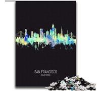 Puzzle da 1000 pezzi per adolescenti e adulti, cielo notturno di San Francisco, gioco intellettuale giocattolo che rafforza l'amore tra coppie dai 14 anni in su, 75x100cm