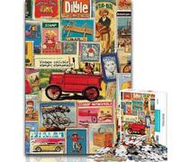 Puzzle da 1000 pezzi per adolescenti e adulti, collage di francobolli d'epoca, gioco educativo per famiglie, decorazione da parete, regali unici per compleanno e Natale, 38x26cm