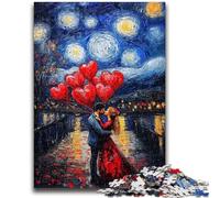 Puzzle da 1000 pezzi per adolescenti e adulti, coppia sotto il cielo notturno, per età 14+, gioco a quiz, attività divertenti a casa, regalo di compleanno, regali di viaggio, 50x75cm