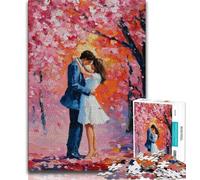 Puzzle da 1000 pezzi per adolescenti e adulti, coppia sotto l'albero, 1000 pezzi per adolescenti, per gioco educativo, giocattolo, regalo di compleanno, regali, arte murale (dimensioni 75x50cm)