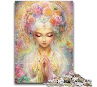 Puzzle da 1000 pezzi per adolescenti e adulti, Dea degli acquerelli, antistress, sfida difficile, adatto per la decorazione della scrivania, 50x75cm