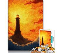 Puzzle da 1000 pezzi per adolescenti e adulti dipinto di un faro puzzle per adulti educativo e didattico ideale come regalo per tutta la famiglia 75x50cm