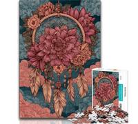 Puzzle da 1000 pezzi per adolescenti e adulti Dream Catcher da 1000 pezzi per adulti con poster abbinato e foglio di quiz per età 14+ 75x50cm