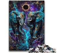 Puzzle da 1000 pezzi per adolescenti e adulti, elefante misterioso, adatto a persone dai 14 anni in su, gioco educativo, sfida, giocattolo, regalo per compleanni, 50x75cm