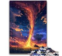 Puzzle da 1000 pezzi per adolescenti e adulti Falò nel cielo notturno 1000 pezzi per adulti, antistress, per ammazzare il tempo durante le vacanze, interazione genitore-figlio (50x75cm)