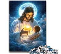 Puzzle da 1000 pezzi per adolescenti e adulti Gesù 1000 pezzi per adulti, antistress, per trascorrere il tempo libero, interazione genitore-figlio (26x38cm)