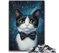 Puzzle da 1000 pezzi per adolescenti e adulti, giocattoli per gatti con cielo stellato, giochi educativi, decorazioni per la casa e regali unici, antistress, 26x38cm