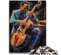 Puzzle da 1000 pezzi per adolescenti e adulti, gioco rompicapo con chitarra, gioco educativo per compleanni e Natale, per bambini dai 14 anni in su, 26x38cm