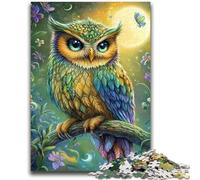 Puzzle da 1000 pezzi per adolescenti e adulti Gufo sull'albero per bambini dai 14 anni in su Interessanti regali per ridurre lo stress per amici e familiari 26x38cm