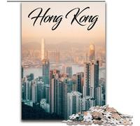 Puzzle da 1000 pezzi per adolescenti e adulti,Hong Kong,divertimento in famiglia,attività divertenti a casa,regalo di compleanno,regali di viaggio,per ragazzi dai 14 anni in su (50x75cm) 1000 pezzi