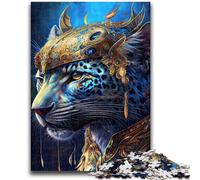 Puzzle da 1000 pezzi per adolescenti e adulti, il maestoso giaguaro, giocattolo educativo antistress, interazione genitore-figlio per bambini dai 14 anni in su, 38x26cm