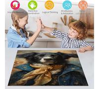 Puzzle da 1000 pezzi per adolescenti e adulti, Il piccolo principe e il cane, per ammazzare il tempo in vacanza, con poster abbinato e foglio di quiz, 38x26cm