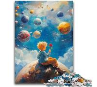 Puzzle da 1000 pezzi per adolescenti e adulti Il piccolo principe Il pianeta per bambini dai 14 anni in su Interessanti regali per ridurre lo stress per amici e familiari 26x38cm
