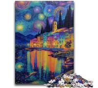 Puzzle da 1000 pezzi per adolescenti e adulti, Italia sotto il cielo notturno, giocattolo educativo antistress, interazione genitore-figlio per bambini dai 14 anni in su, 50x75cm
