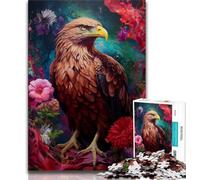 Puzzle da 1000 pezzi per adolescenti e adulti L'aquila e il giardino Puzzle per adulti interessante riduzione dello stress Interazione genitore-figlio 38x26cm