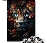Puzzle da 1000 pezzi per adolescenti e adulti, leone misterioso, sfida difficile, antistress, regali di Babbo Natale segreto (dimensioni 50x75cm)