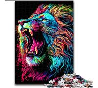 Puzzle da 1000 pezzi per adolescenti e adulti Leone, per gioco educativo e sfida giocattolo che migliora la memoria per bambini dai 14 anni dimensioni 50x75cm